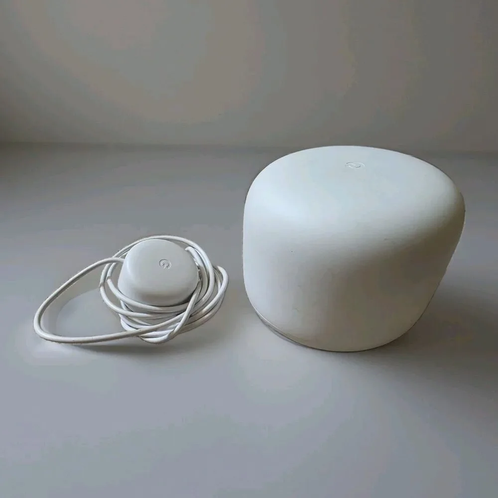 Google H2D Nest Wifi Router And Point w Power Adapter Only White
